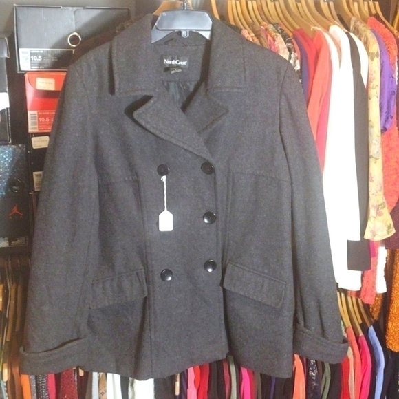 COPY - 𝅺NORTHCREST double breasted size large women's button up jacket - Picture 1 of 6